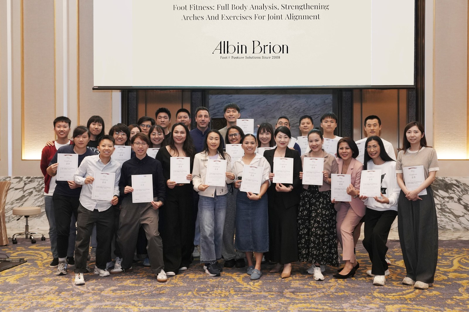 A team certified through the Albin Brion Academy