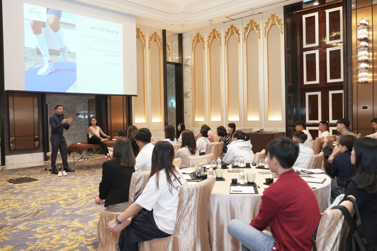 An interactive foot-health workshop for a hotel team