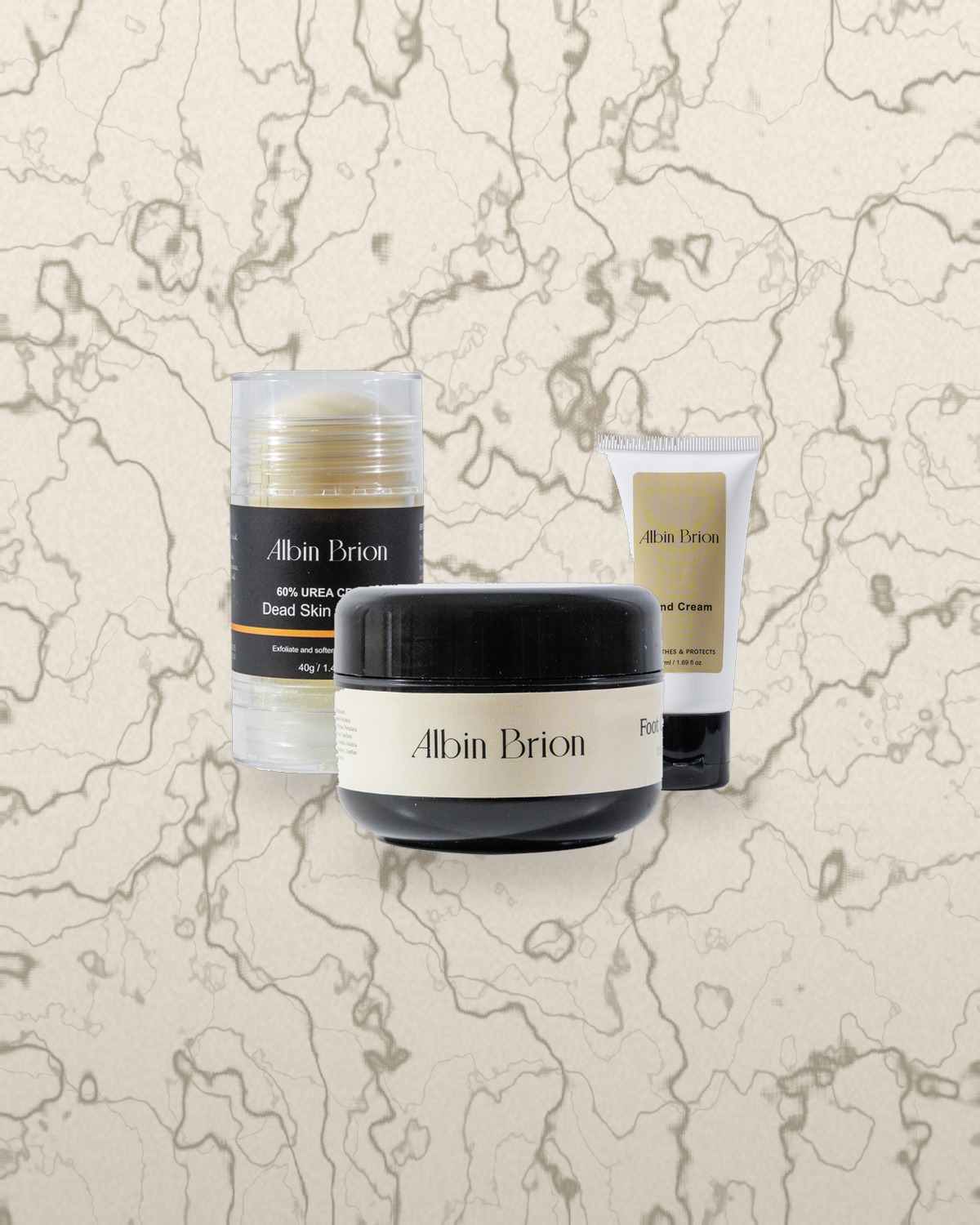 The Albin Brion and AB Lab foot care line, made in France