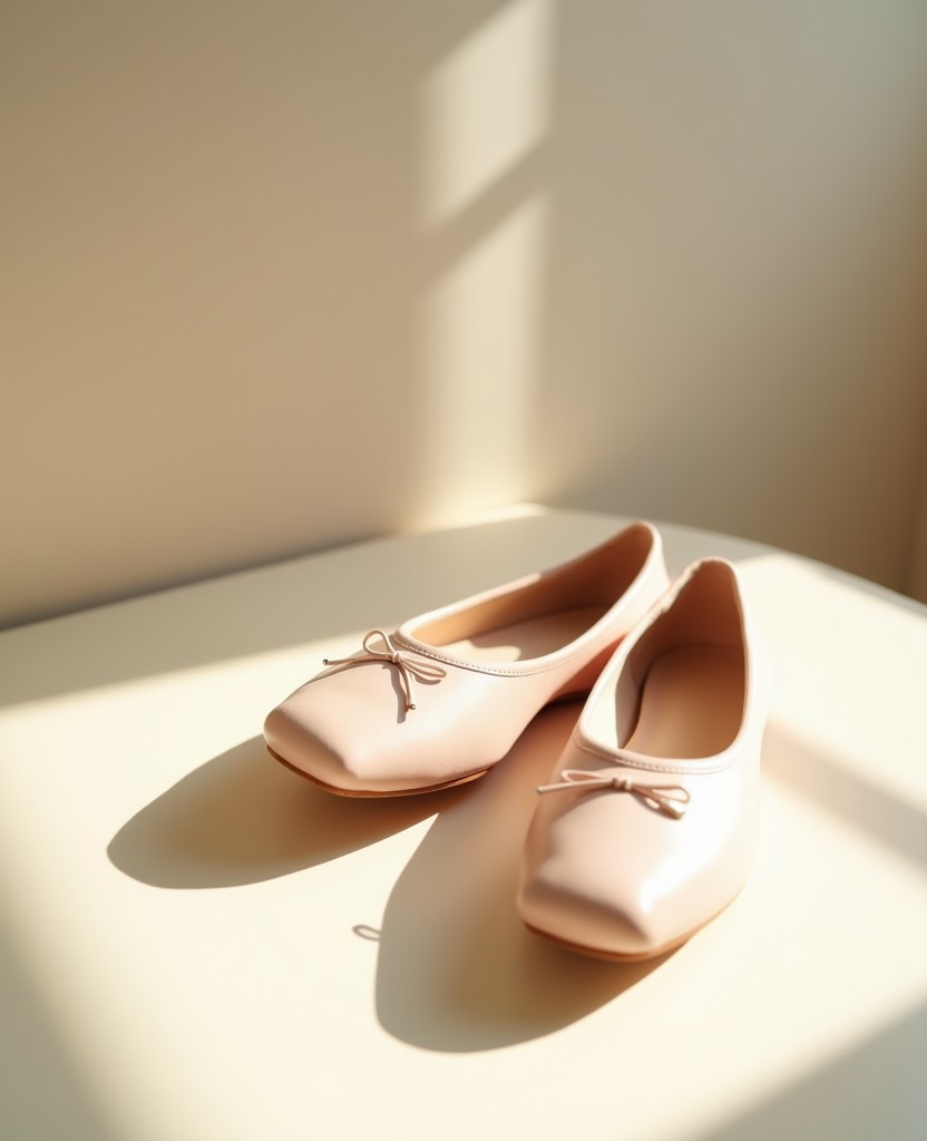 Ballet shoes in soft natural light